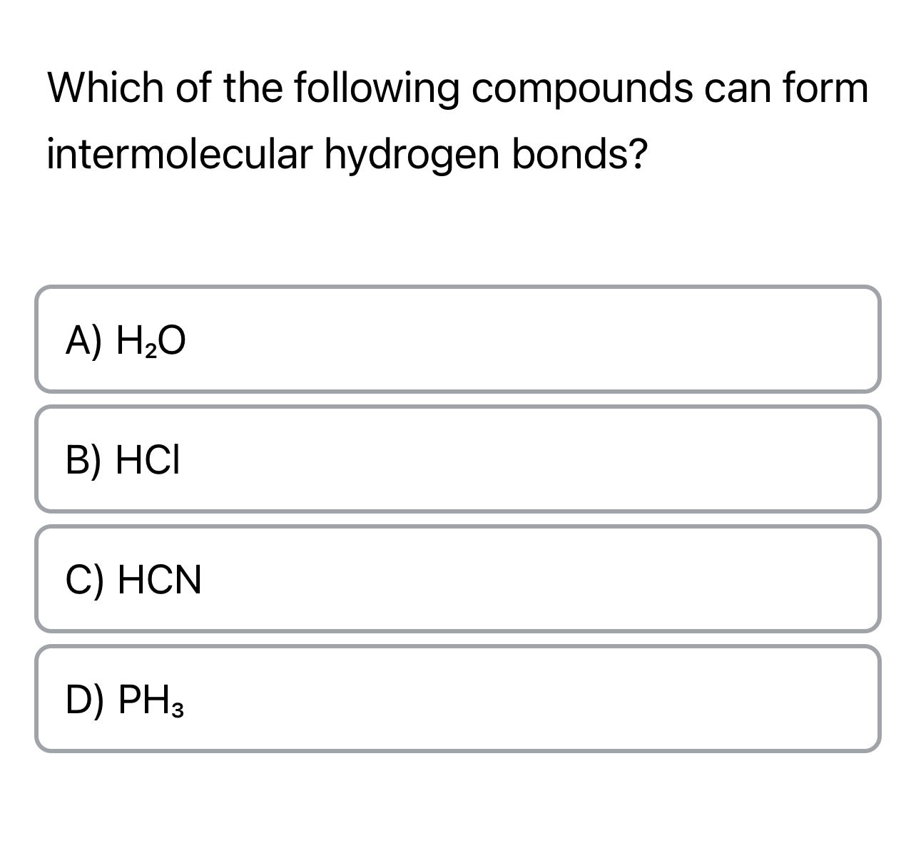 Solved Which of the following compounds can form