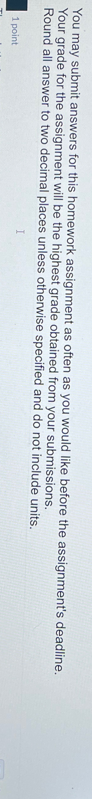 Solved You may submit answers for this homework assignment | Chegg.com