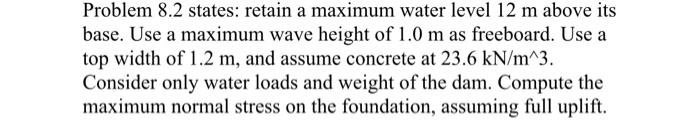 Solved please answer problem 8.9. I have provided 8.2 for | Chegg.com