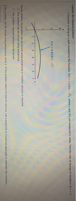 Solved Consider the following problem. Find the distance | Chegg.com