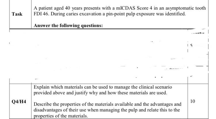 Solved A patient aged 40 years presents with a mICDAS Score | Chegg.com