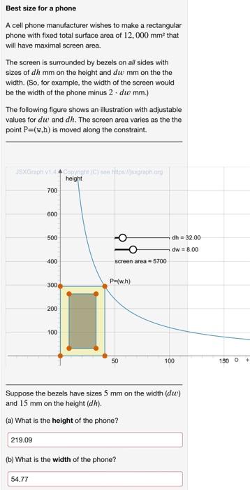 Solved Best size for a phone A cell phone manufacturer | Chegg.com