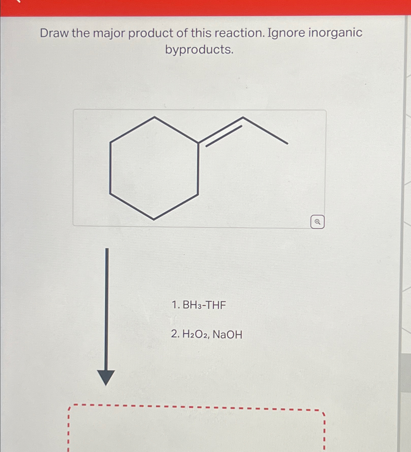 Solved Draw the major product of this reaction. Ignore | Chegg.com