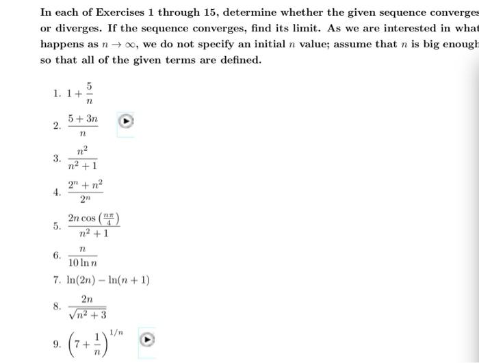 Solved In each of Exercises 1 through 15, determine whether | Chegg.com