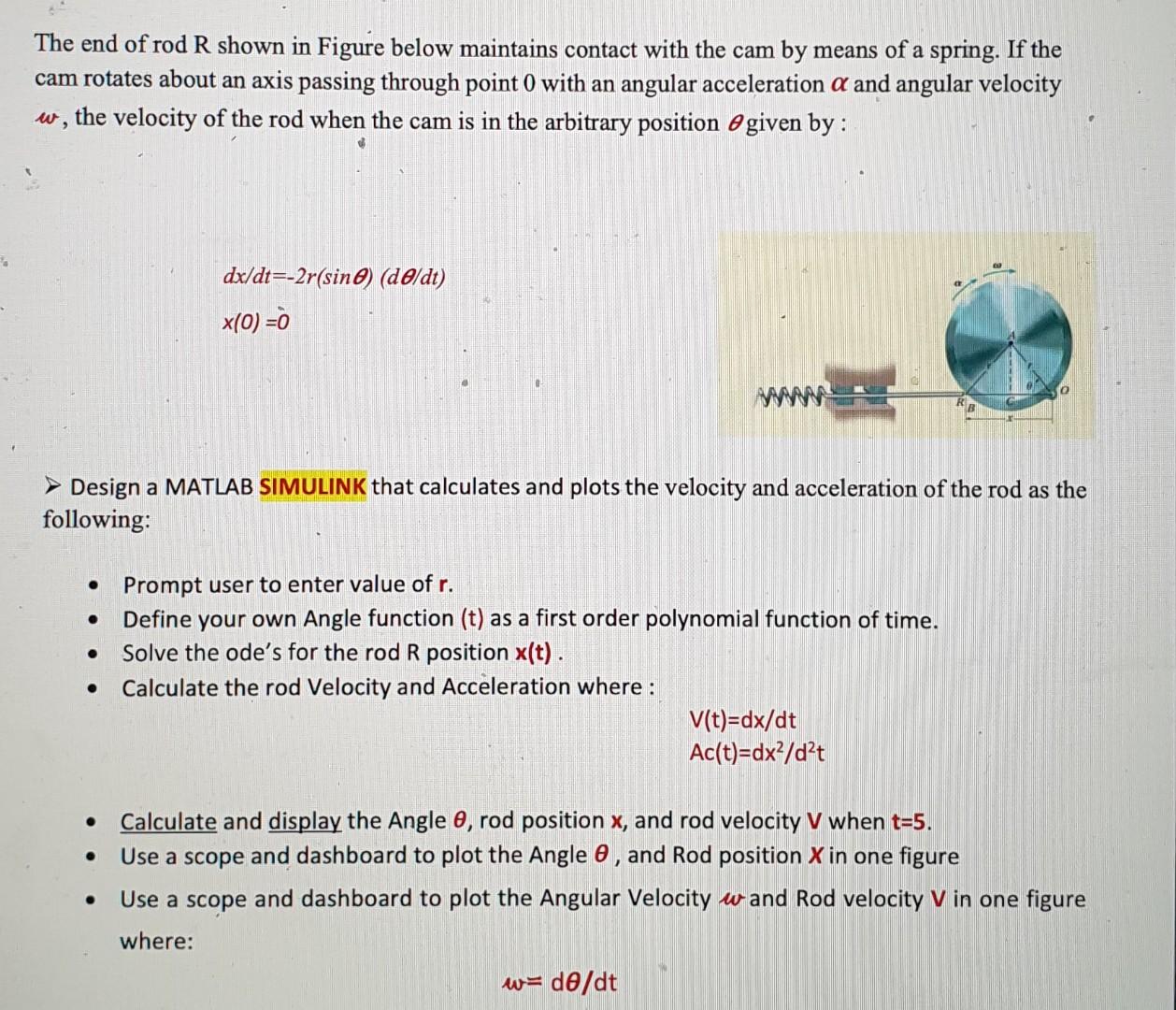 Solved The end of rod R shown in Figure below maintains | Chegg.com