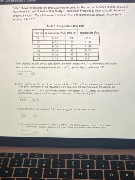 Solved S/67436/assignment 1. Table 1 shows the | Chegg.com