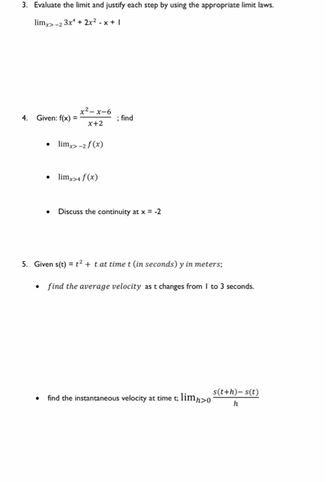 Solved need help understanding these concepts in calculus | Chegg.com