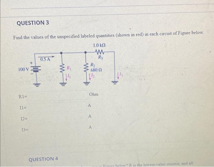 Solved QUESTION 2 Determine VR1, R2, and R3 in Figure below | Chegg.com