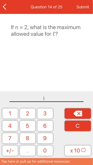 Solved Question 14 Of 25 Submit If N 2 What Is The M Chegg Com