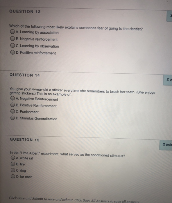 Solved QUESTION 9 2 points Save Ar ООО Your son forgets to | Chegg.com