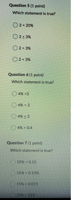 Solved Question 1 (1 point) The expression a | Chegg.com