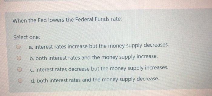 when the fed lowers the discount rate it makes it