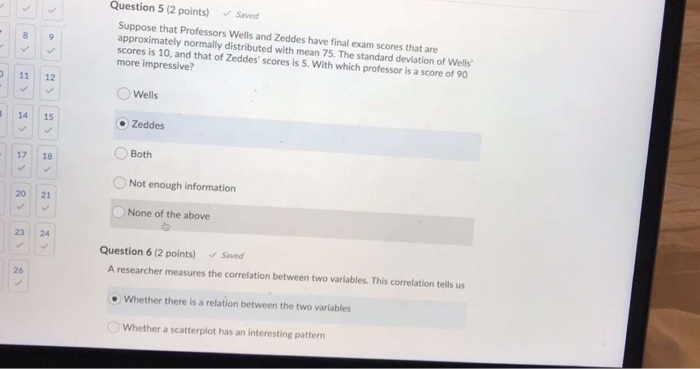 Solved Question 2 (2 points) Saved The administration at a | Chegg.com