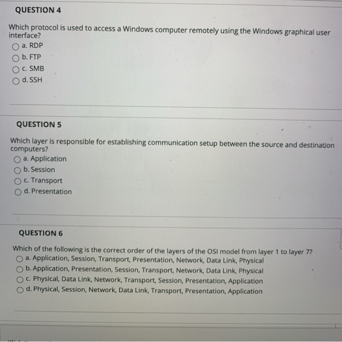Solved QUESTION 3 What information would you find in the | Chegg.com