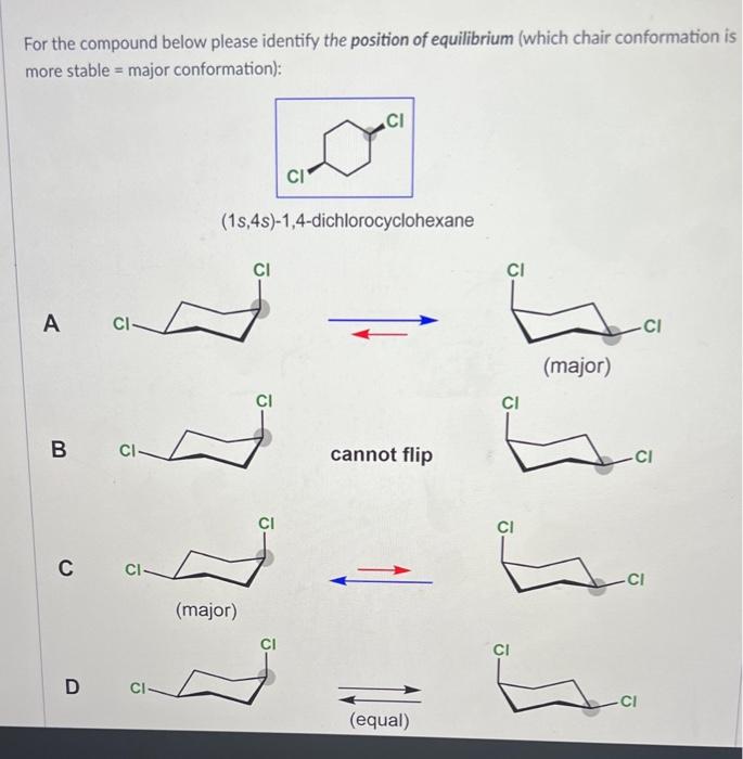 Solved For the compound below please identify the position