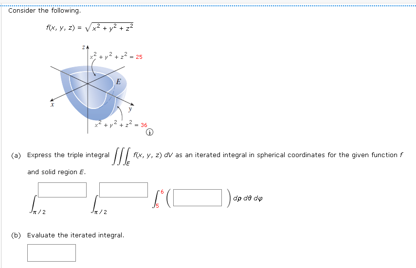 Consider the following.f(x,y,z)=x2+y2+z22(a) Express | Chegg.com