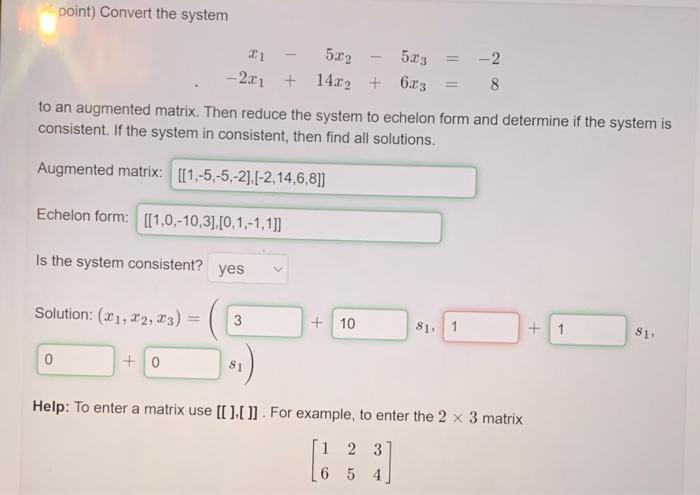 Solved point) Convert the system | Chegg.com