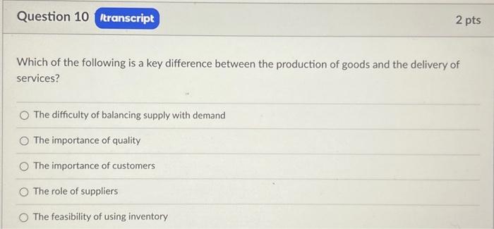 Solved Which of the following is a key difference between | Chegg.com