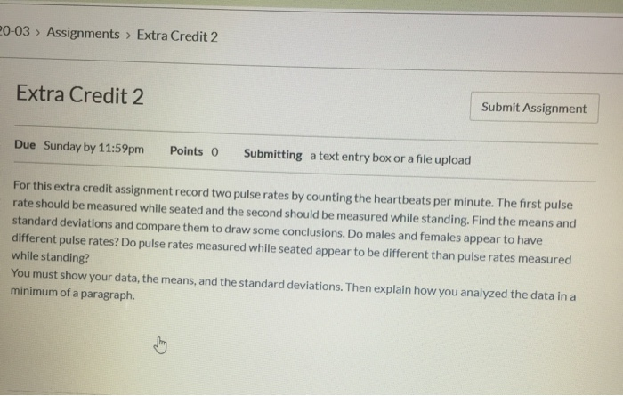 For this extra credit assignment record two pulse | Chegg.com