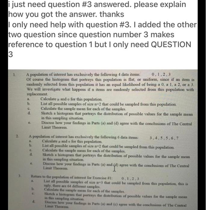 Solved i just need question #3 answered. please explain how | Chegg.com