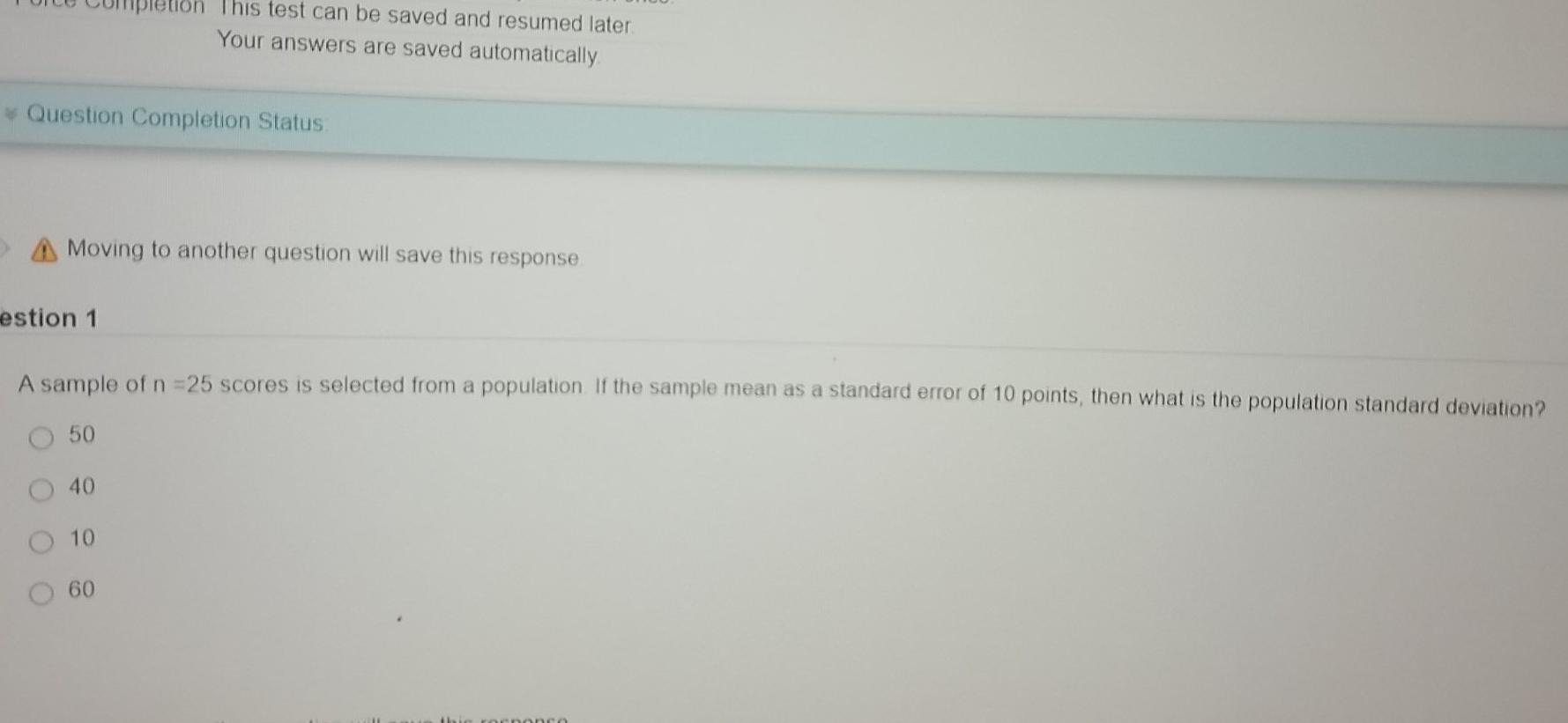 Solved This test can be saved and resumed later Your answers