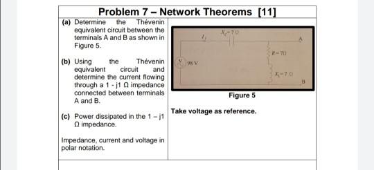 Solved the Problem 7 - Network Theorems [11] (a) Determine | Chegg.com