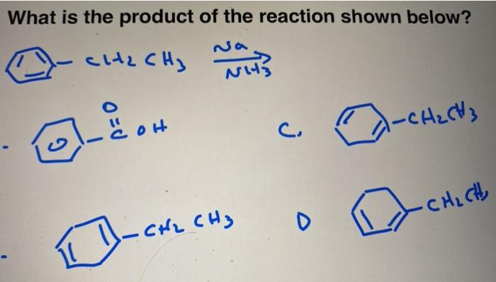 Solved What is the product of the reaction shown below? | Chegg.com