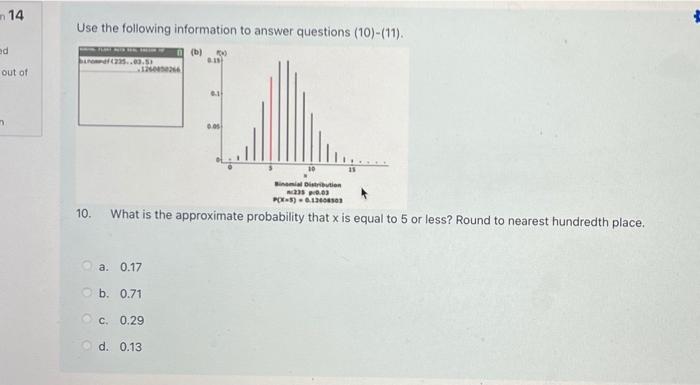 Solved bn 15 Use the following information to answer | Chegg.com