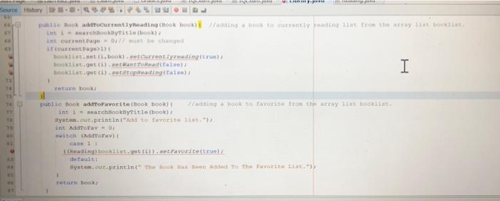 Solved in these two methods i want to add a book from the | Chegg.com