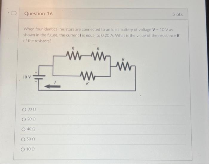 Solved When four identical resistors are connected to an