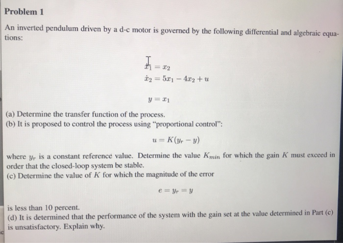 solved question decrease the performance, the Images... Solved Problem 2 To improve the performance of the control | Chegg.com