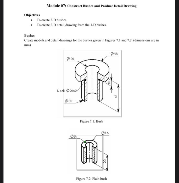 Solved Module 07: Construct Bushes and Produce Detail | Chegg.com