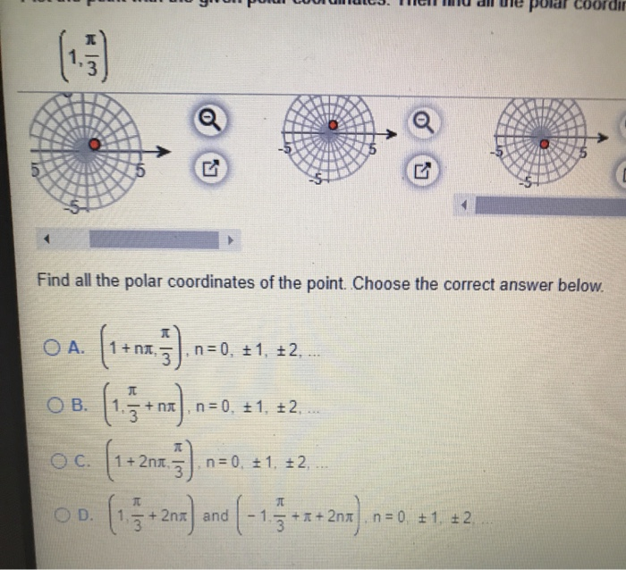 Solved Plot the point with the given polar coordinates. Then | Chegg.com