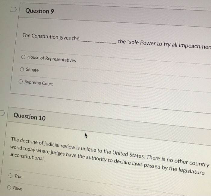 house of representatives and senate powers