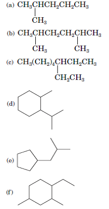 alkanes iupac cycloalkanes names write 28p solution problem chapter