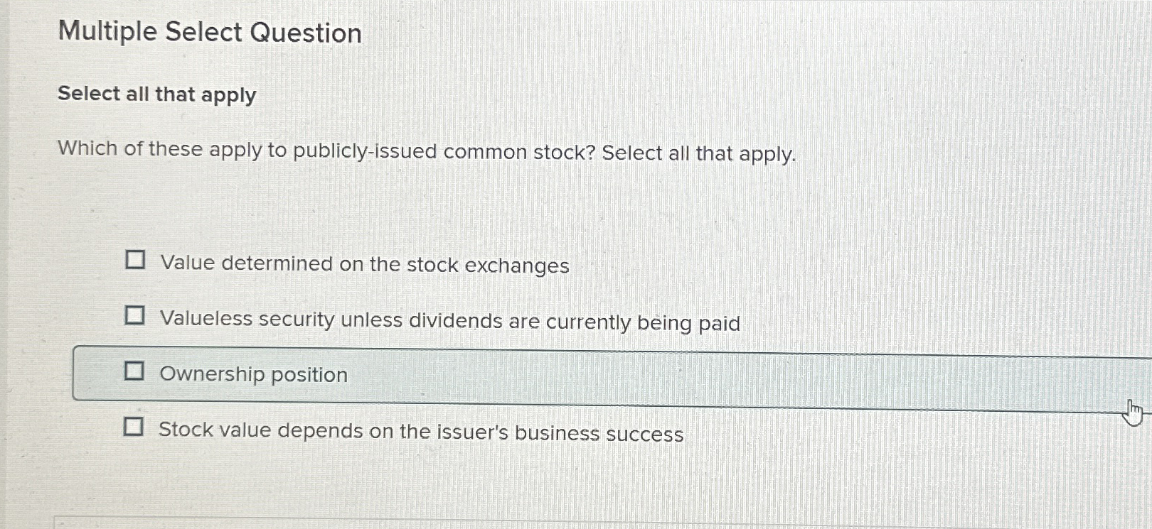 Solved Multiple Select QuestionSelect all that applyWhich of | Chegg.com