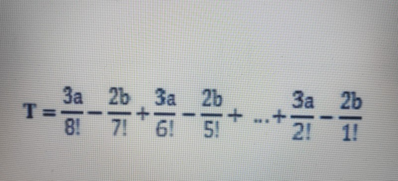 Solved За 2b За 26 8. 7*65+ За 26 2!1! | Chegg.com