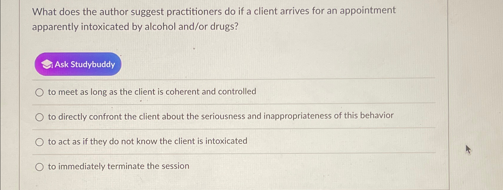 Solved What does the author suggest practitioners do if a | Chegg.com