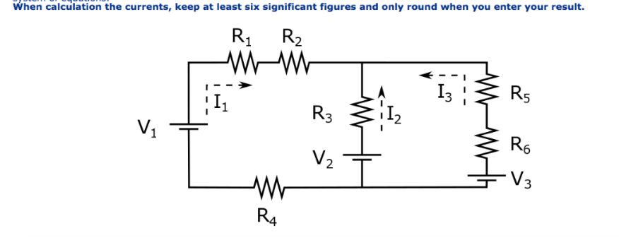 Solved For The Circuit Below, ﬁnd Currents I1, I2 And I3 