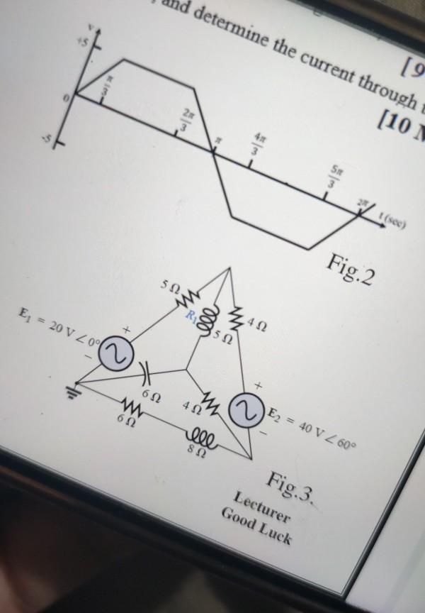 Solved Q2A) For the circuit shown in fig. 1, determine the | Chegg.com