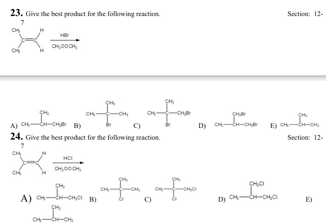 Solved 4B only please Give the best product for the | Chegg.com