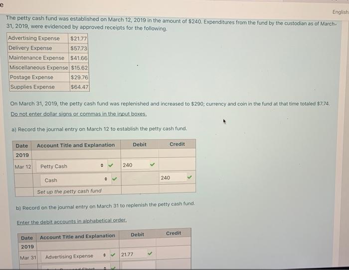 solved-e-english-the-petty-cash-fund-was-established-on-chegg