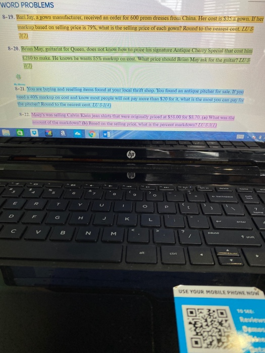 Solved WORD PROBLEMS 8-19. Bari Jay, a gown manufacturer, | Chegg.com