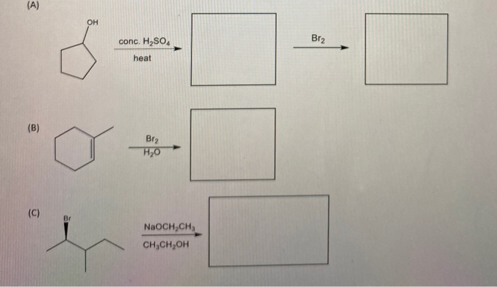 Solved Name the type of reaction and give the major organic | Chegg.com