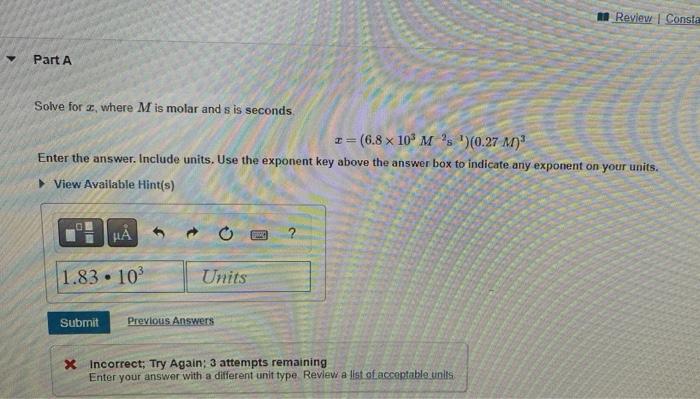 Solved im really confused on finding the correct unit as | Chegg.com