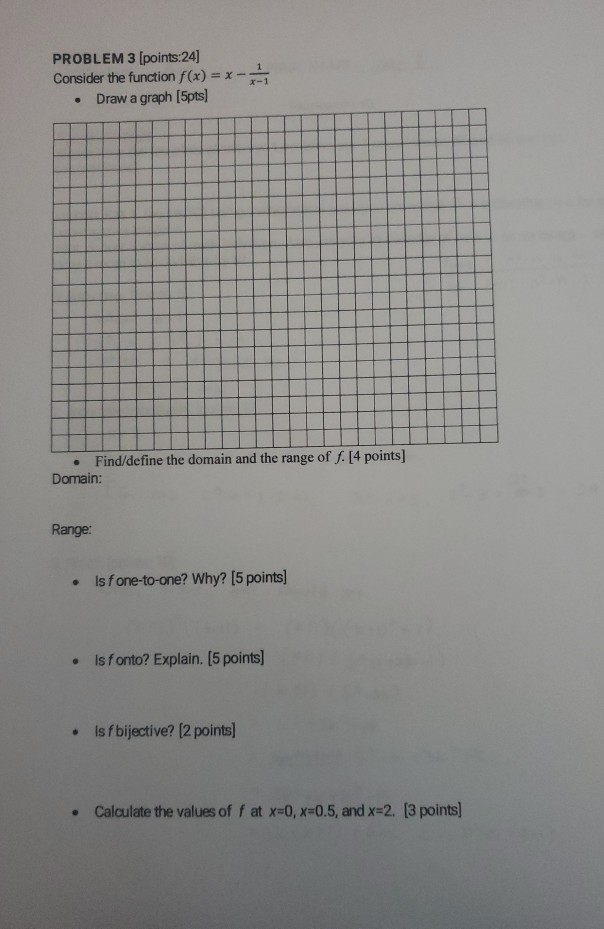 Solved PROBLEM 3 (points:24] Consider the function f(x) = x | Chegg.com