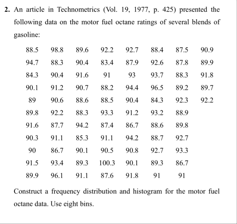 An article in Technometrics (Vol. 19, 1977, ﻿p. 425) | Chegg.com