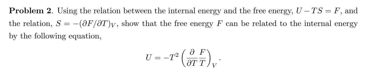 Solved Problem 2. Using the relation between the internal | Chegg.com
