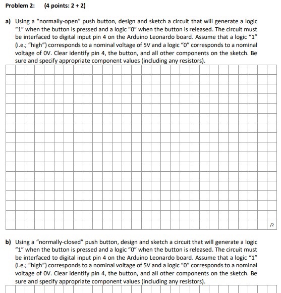 Solved Problem 2: (4 points: 2 + 2) a) Using a | Chegg.com