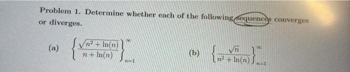 Solved Problem 1. Determine whether each of the following | Chegg.com